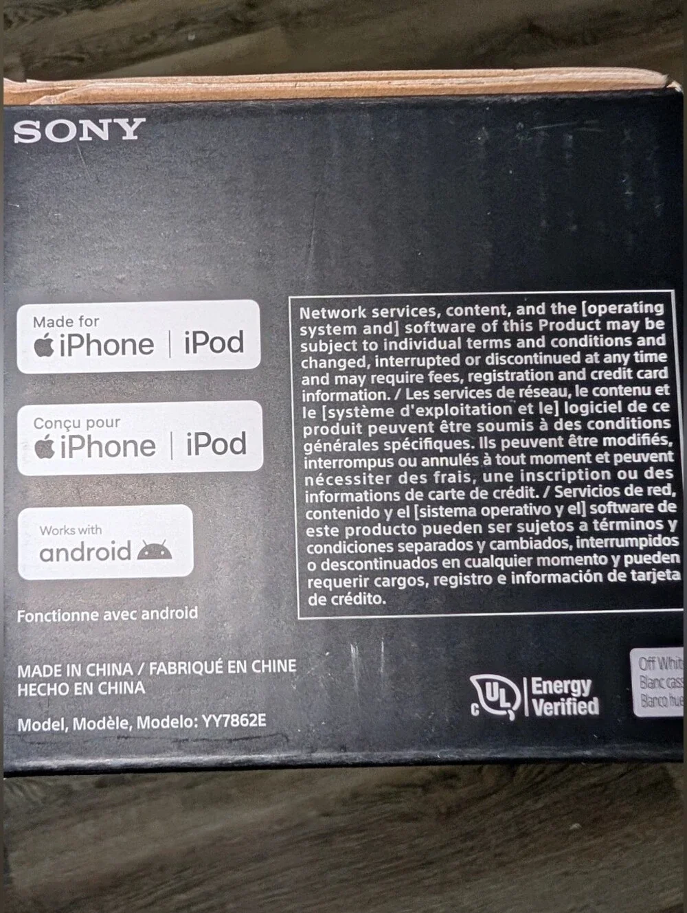 Sony ULT FIELD 1 Wireless Portable Bluetooth Speaker SRS-ULT10 Off-White Openbox